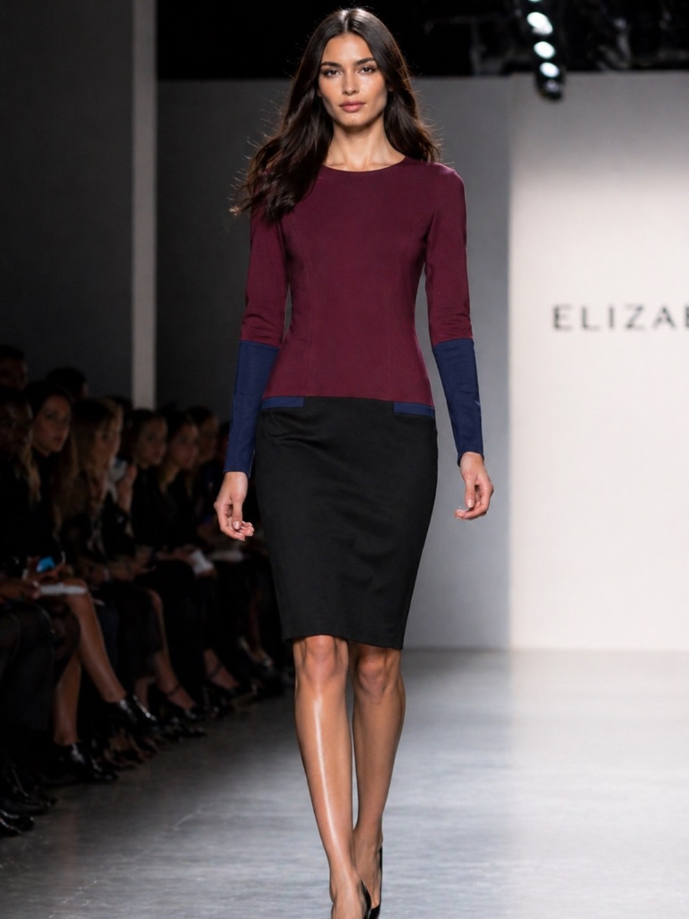 Ermanna Colorblock Dress Size 4